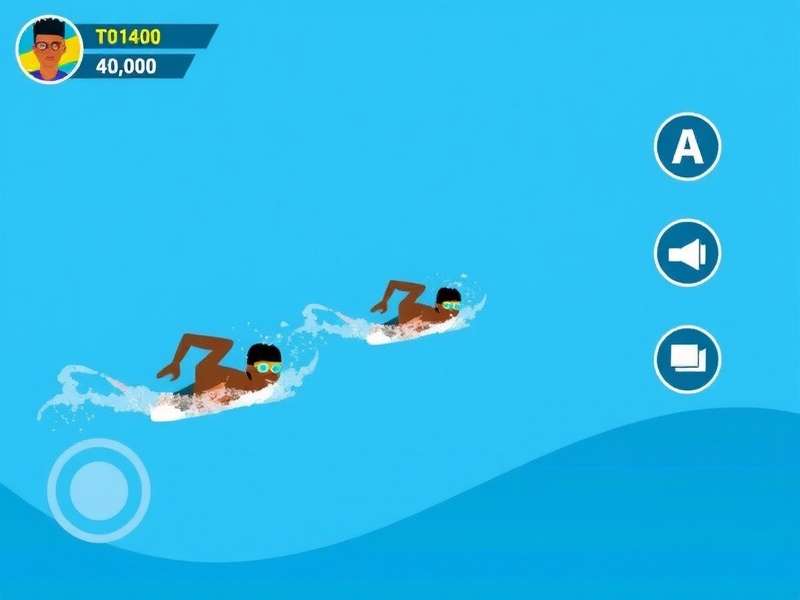 Uttar Pradesh Swimming Stars Game Screenshot